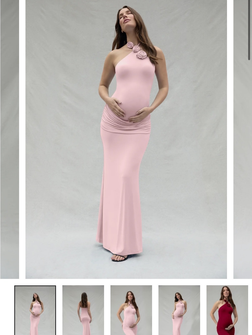 The Jenny- Bumpsuit Maternity Maxi Dress- XS